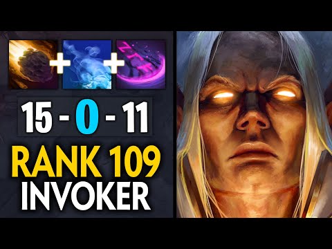 THE POWER OF MASTER TIER INVOKER | EPIC RANK 109 INVOKER 15 KILLS 0 DEATH | Dota 2 Invoker