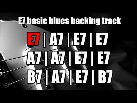 E7 Basic blues backing track - 106 BPM