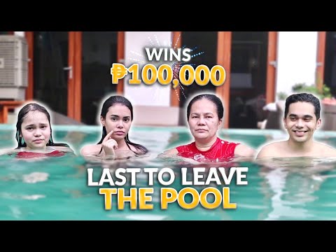 LAST TO LEAVE THE POOL WINS 100K! | IVANA ALAWI