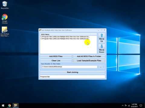 Join Multiple MSG Files Into One Software