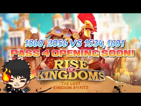 1860, 2056 vs 1534, 1601 KvK Pass 4 Open Soon! Are you ready to see P2W byebyebyezz in Action???