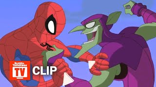 The Spectacular Spider-Man (2008) - Green Goblins House Of Horror Scene (S1e9