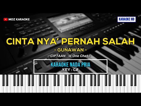 CINTA NYA' PERNAH SALAH - NADA PRIA | KARAOKE POP MANADO | FREE MIDI | KARAOKE HD | MOZ KARAOKE