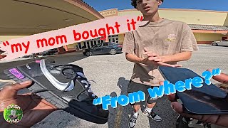 HE TRIED TO SELL FAKE SHOES (NOT FROM US) PS5 FOR $200