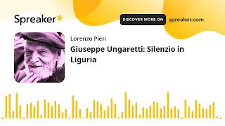 Kadr z teledysku Silenzio in Liguria tekst piosenki Giuseppe Ungaretti