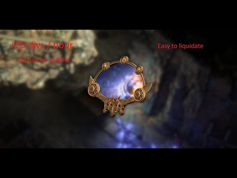 Path of Exile 3.27 low invest farming strategy 25 div+ hour farm a mageblood every day !