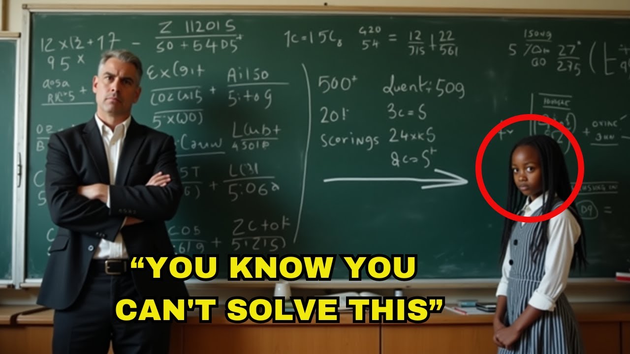 Teacher FORCES student to solve complex equation to MOCK her, unaware the girl has GENIUS IQ