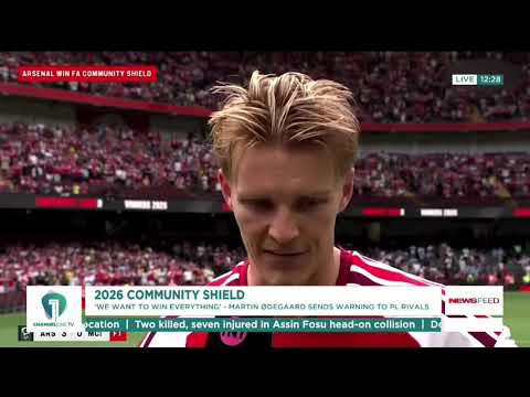 Arsenal Beat Man City 3-0 as Ødegaard Targets Every Trophy