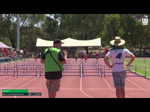 Boys U10 60m Hurdles Heat 2: 2024-25 State Combined Event Championships