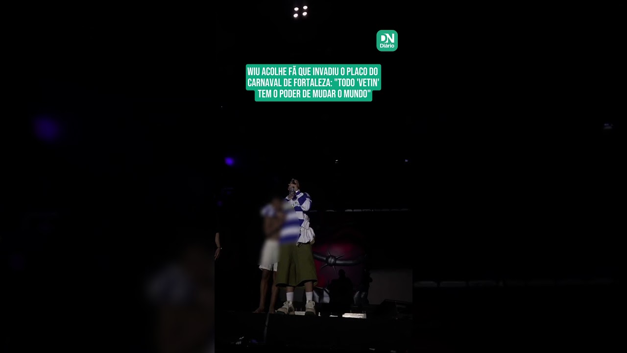 Imagem da notícia Wiu acolhe fã que invadiu palco no Aterrinho: 'Todo vetinho nordestino tem o poder de mudar o mundo'