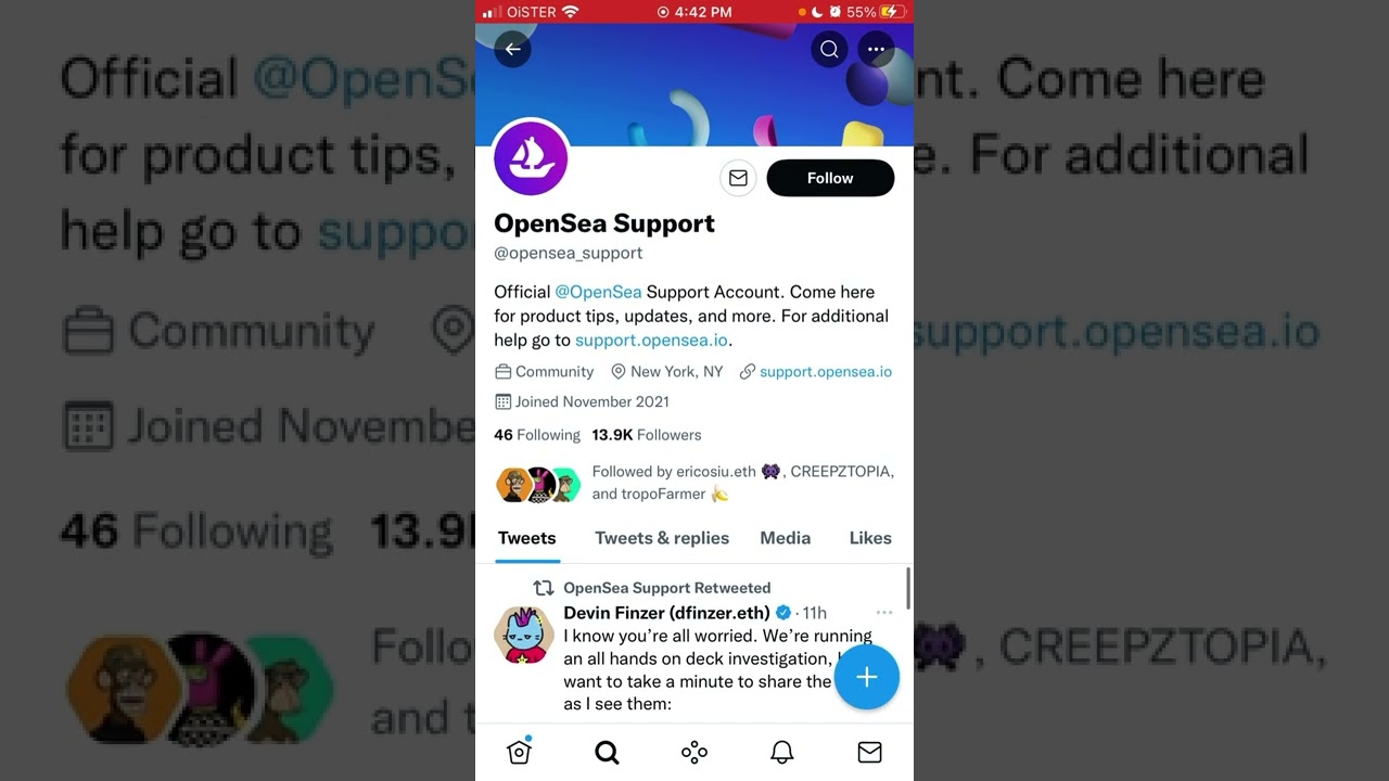 How to CONTACT OPENSEA SUPPORT on TWITTER?