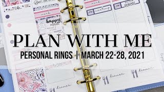 Plan with Me | Personal Rings | March 22-28, 2021 #notiq #plannerkate