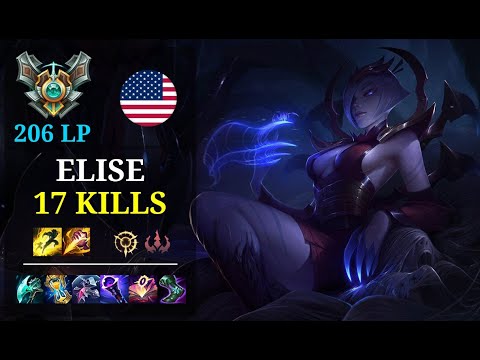 Elise Jungle vs Trundle - 17 kills - Keel7 NA Grandmaster (206 LP) Patch 11.5