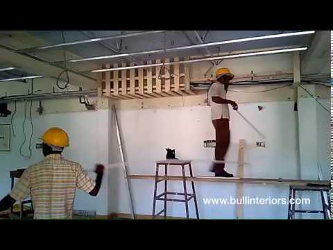 On going progress of false ceiling and electrical vent video thumbnail