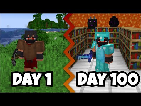 Insane! Hardcore Minecraft: 100 Days Survived