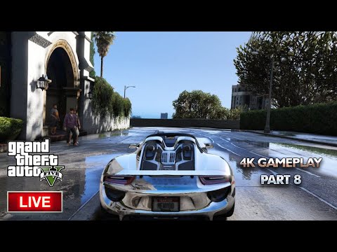 🔴GTA 5  Story Mode Part 8  Gameplay | 4k Ultra Realistic Graphics | Natural Vision Remastered gaming