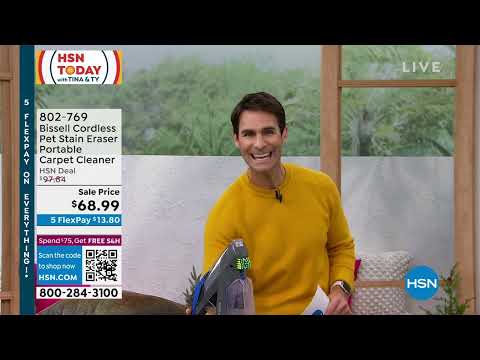 Bissell Pet Stain Eraser Cordless Portable Carpet Cleaner