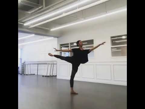 “Stunning @minji nam  doing Adage 👑 #balletclassical   @valeriopalumb”