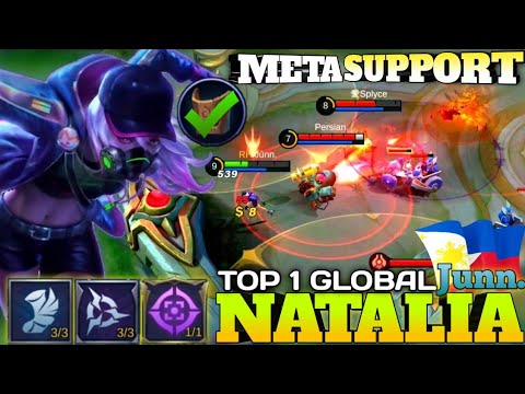 Natalia Support 🔥 Roam and Gank | Top 1 Global Natalia Best Build 2021 by Junn. ~ Mobile Legends