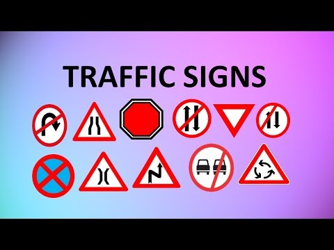 Road signs with meanings for kids and all
