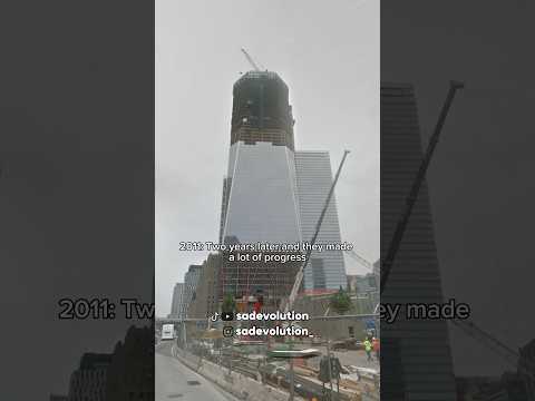 World Trade Center getting rebuilt 🛩️🏢 #nyc #newyork #911 #shorts