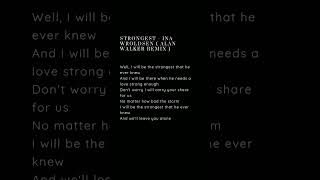 Download lagu Strongest - Ina Wroldsen (Alan Walker Remix) #lyrics mp3 Download lagu Strongest - Ina Wroldsen (Alan Walker Remix) #lyrics mp3