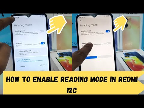 How to Enable Reading Mode in REDMI 12C| How to Activate Eye Comfort Mode on Redmi 12C