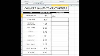 5 1 CONVERT TO CENTIMETERS