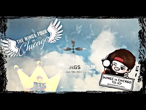 BTS WINGS TOUR 2017- CHICAGO 🙌🏼 PART 1- AMAZING CONCERT!!!!!
