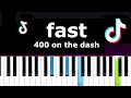 Sueco - fast  (400 on the dash, tiktok) (Piano Tutorial)