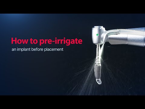 Instructions for pre-irrigation