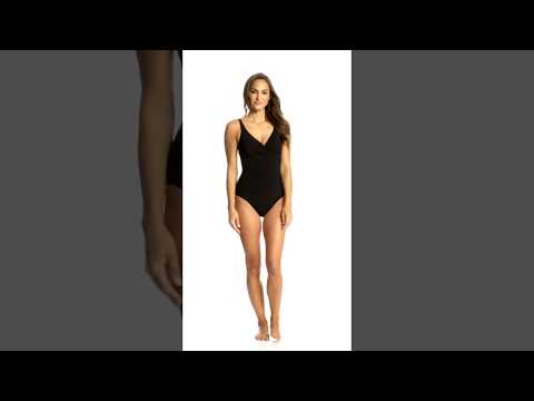 Profile by Gottex Tutti Frutti Surplice One Piece Swimsuit | SwimOutlet.com