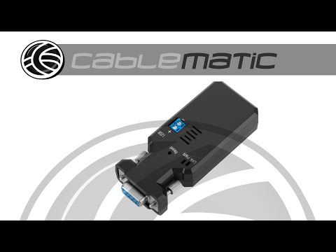 Bluetooth Serial Adapter RS232 DB9 DTE DCE wireless - distributed by CABLEMATIC ®
