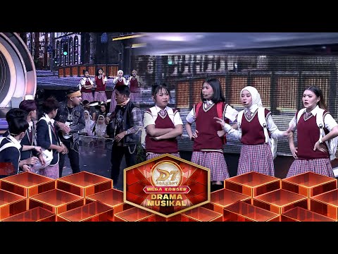 Ciyee! Geng Cewe Pintar Berubah Jadi Cute Bodyguard D’Squ4d | Mega Konser Drama Musikal