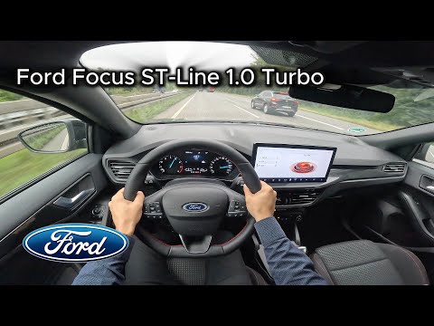 2024 Ford Focus wagon ST-Line 1.0 Turbo EcoBoost (155 hp) - POV Test drive On the German Autobahn