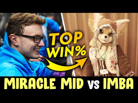 Miracle MID vs HIGHEST WINRATE hero of the patch