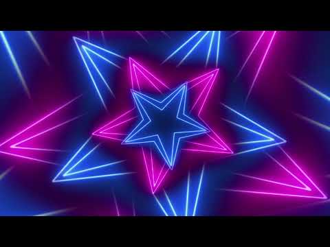 Club Visuals 1063 - Rotating Stars Motion Background Loop