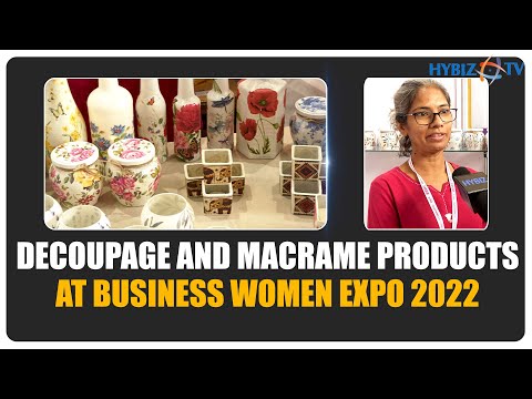 Munira Founder Munira's Decoupage || Handmade Glass Matki Jar Lights || Business Women Expo 2022