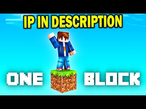 The BEST One Block Server in Minecraft - 2026 (IP in Description)