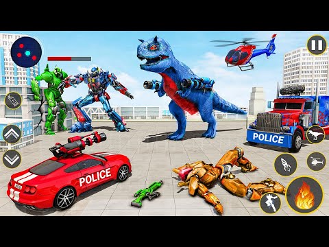 US Police Monster Truck Robot Car Transform Game 3D best