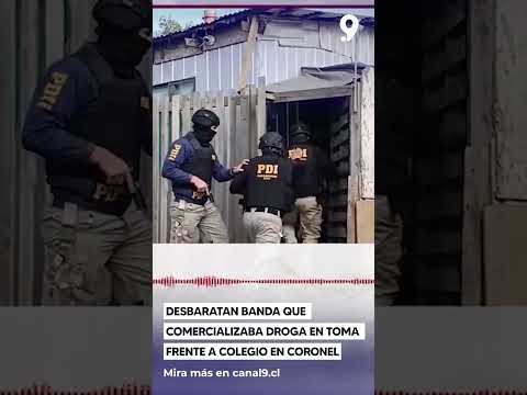 Desbaratan banda que comercializaba droga en toma frente a colegio en Coronel
