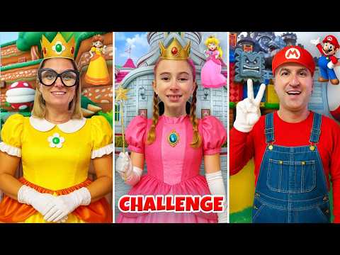 LET'S PLAY SUPER MARIO IN REAL LIFE WITH GIORGIA, DAD SALVO, AND MOM CINZIA! CHALLENGE!