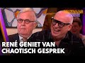 René geniet van chaotisch gesprek tussen Harry Mens en Willem van Hanegem: 'Altijd leuk!'