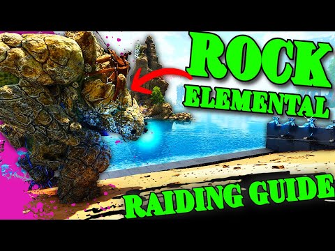 How To Raid With A ROCK ELEMENTAL in Ark Survival Ascended!!!
