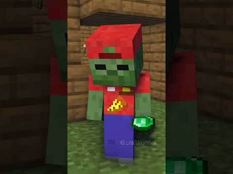 MrBeast Tipped The House for Pizza Delivery Baby Zombie - Monster School Minecraft Animation #shorts