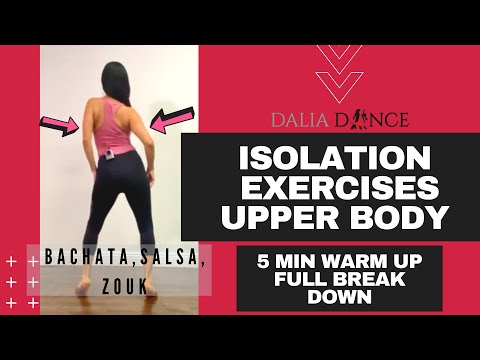 How to do body ISOLATIONS  | Upper Body Salsa, Bachata, Zouk | 5 min Warm up & full breakdown