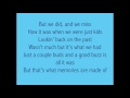 Memories are Made of- Luke Combs Lyrics