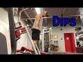 Dips with full range of motion - Bodyweight exercise for tricep, chest, and shoulder workouts