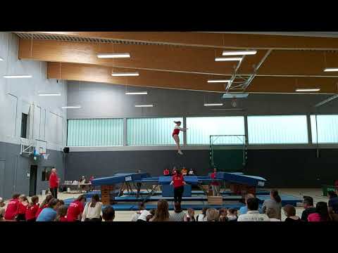 Trampolin Kür von letzten Wettkampf