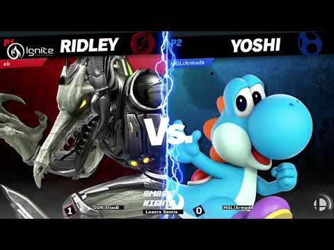 Smash Nights #18 - IGN | EliasB (Ridley) vs MGL | Armads (Palutena, Yoshi) - Losers Semis